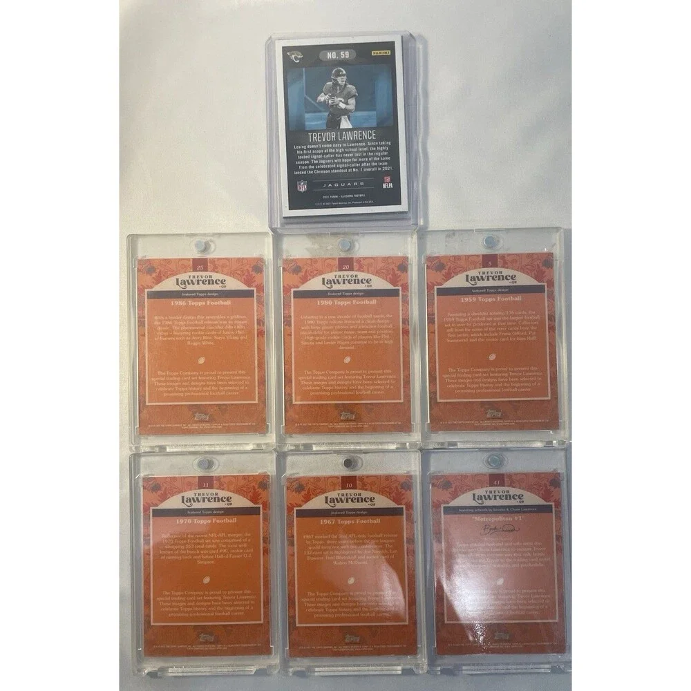 lot of  7 Trevor Lawrence Rookie Cards